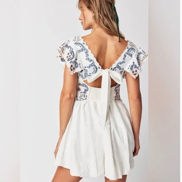 Free People Rambling Roads Mini Dress Size Medium - Picture 3 of 7